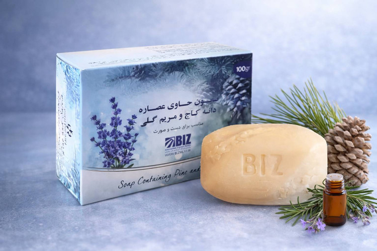 صابون گیاهی کاج و مریمگلی پاکسازی عمیق، شادابی واقعی پوست اورجینال